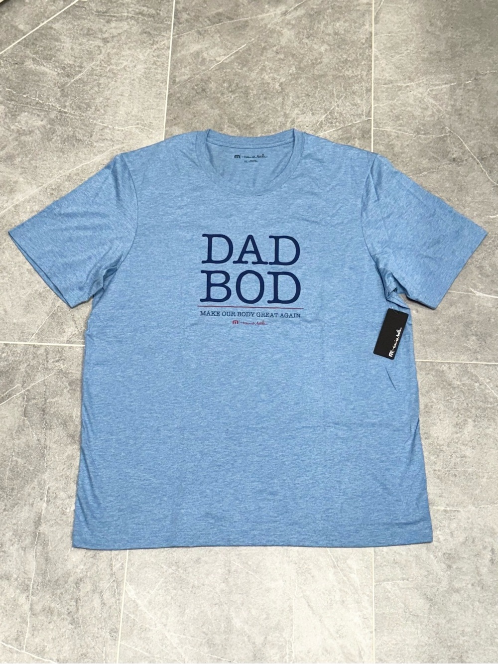 Travis Mathew Heather Blue Dad Bod Tee